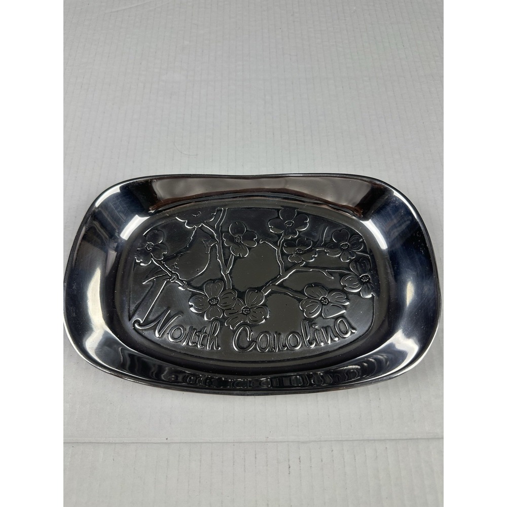 Wilton Armetale Dogwood Flower North Carolina Metal Tray - Picture 2 of 5